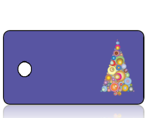 Create Design Holiday Key Tag Modern Christmas Tree
