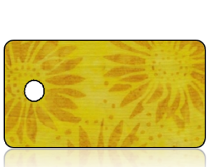 Create Design Holiday Key Tag Golden Sunflowers