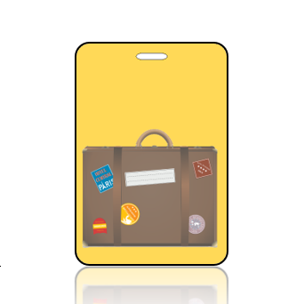 BuildITB124 - BuildIT - Travel Luggage on Yellow Background