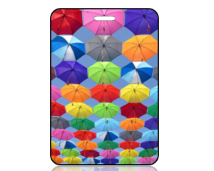 Create Design Umbrellas in the Sky Bag Tag