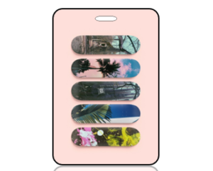 Create Design Skateboards Bag Tag