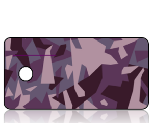 Create Design Purple Camouflage Key Tag