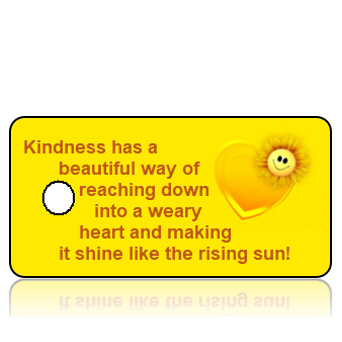 Motivation07 - Kindness has a beautiful way... - Yellow Heart Sunflower