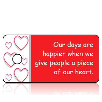 Motivation09 - Our Days are Happier When We Give .... - Red Heart Border
