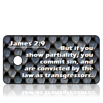ScriptureTagD176 - NKJV - James 2 vs 9 - Armor