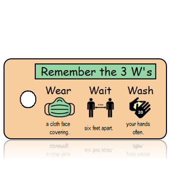 Aware24 - 3 Ws - Wear Wait Wash - Green Mask Horizontal
