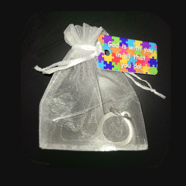 Germ Key in Organza Bag with Share-IT! Tag